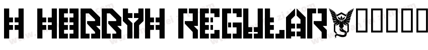 H HOBBYH Regular字体转换